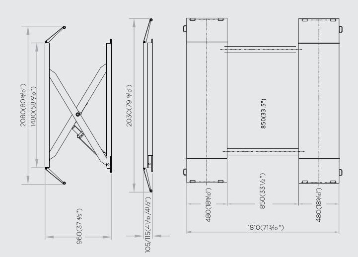 Scissor Lift with Mobile Trolley Kit(3.0 Tonne) (sketch)
